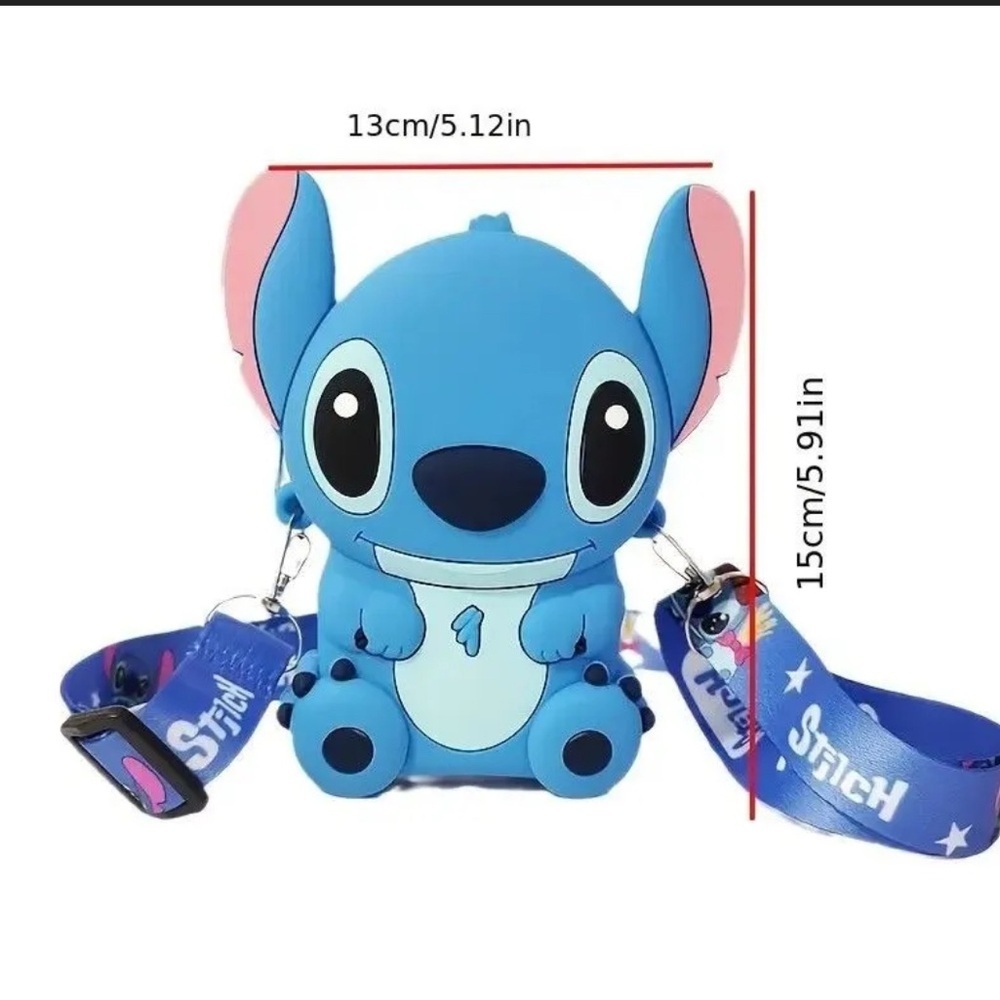 Disney Blue Stitch Silicone Crossbody Bag NWT​ - Picture 2 of 2
